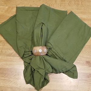 5 World Market cloth napkins